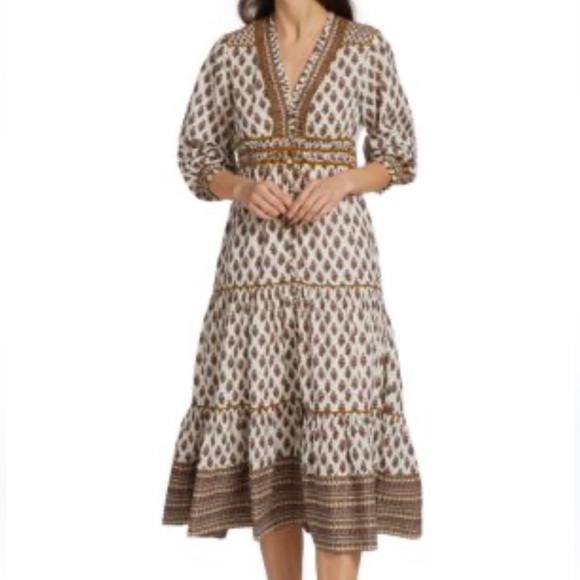 VERONICA BEARD Alessandra Boho-Floral dress Size 6 - Picture 6 of 6